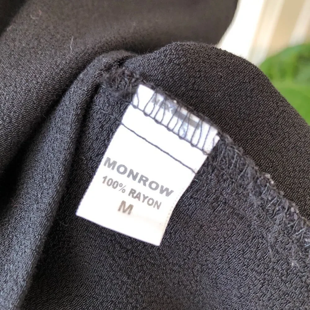 MONROW Colour Block Dress Medium - Picture 4 of 7
